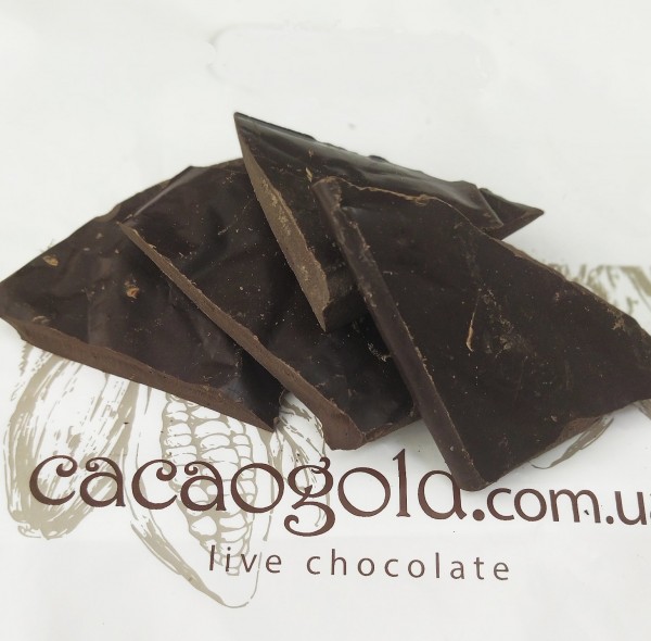 Крафтовый шоколад экстра черный 90% на Эритроле, ТМ CacaoGold