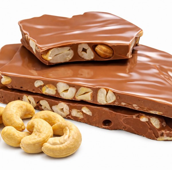 Крафтовый шоколад молочный с кешью, ТМ CacaoGold