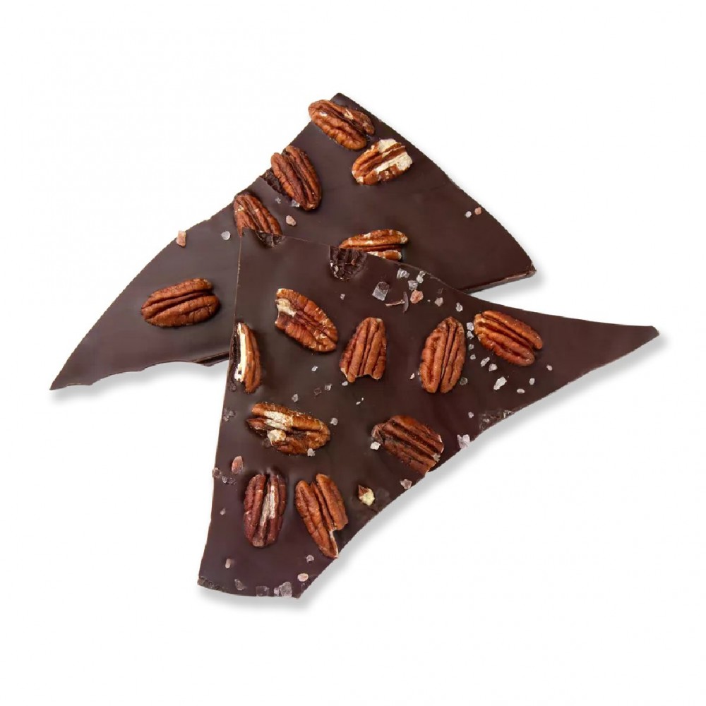 Крафтовый шоколад молочный с карамелизи-рованым орехом пекан, ТМ CacaoGold