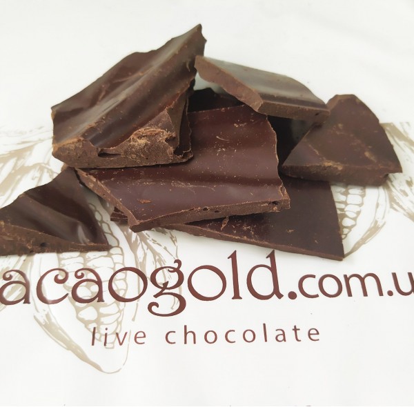 Крафтовый шоколад черный 73%, ТМ CacaoGold