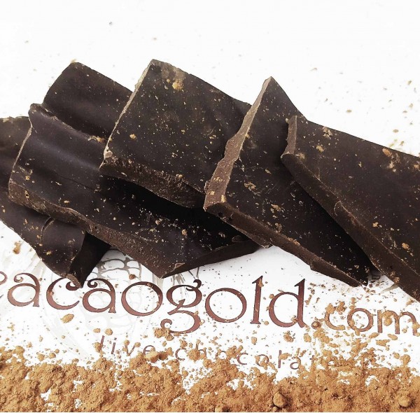 Крафтовый шоколад черный 65% на кэробе, ТМ CacaoGold